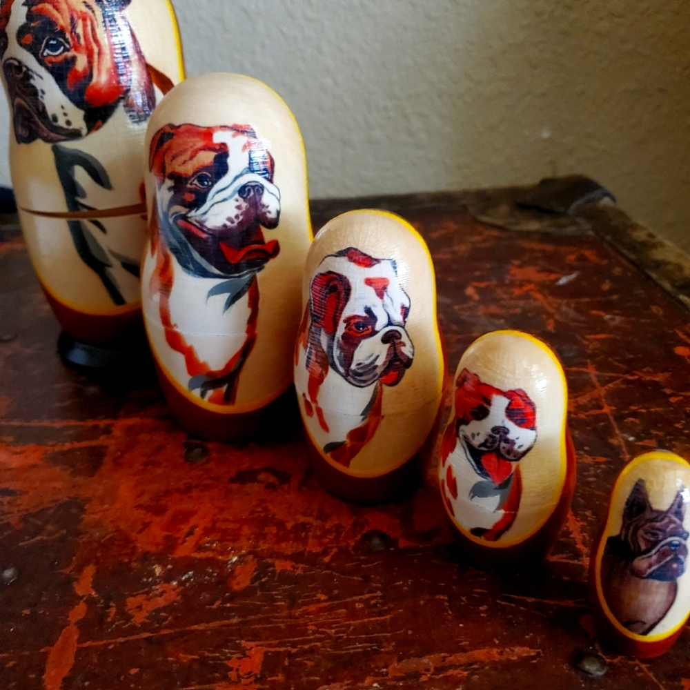 Dog Matryoshka Nesting Doll gift for Dog Lovers